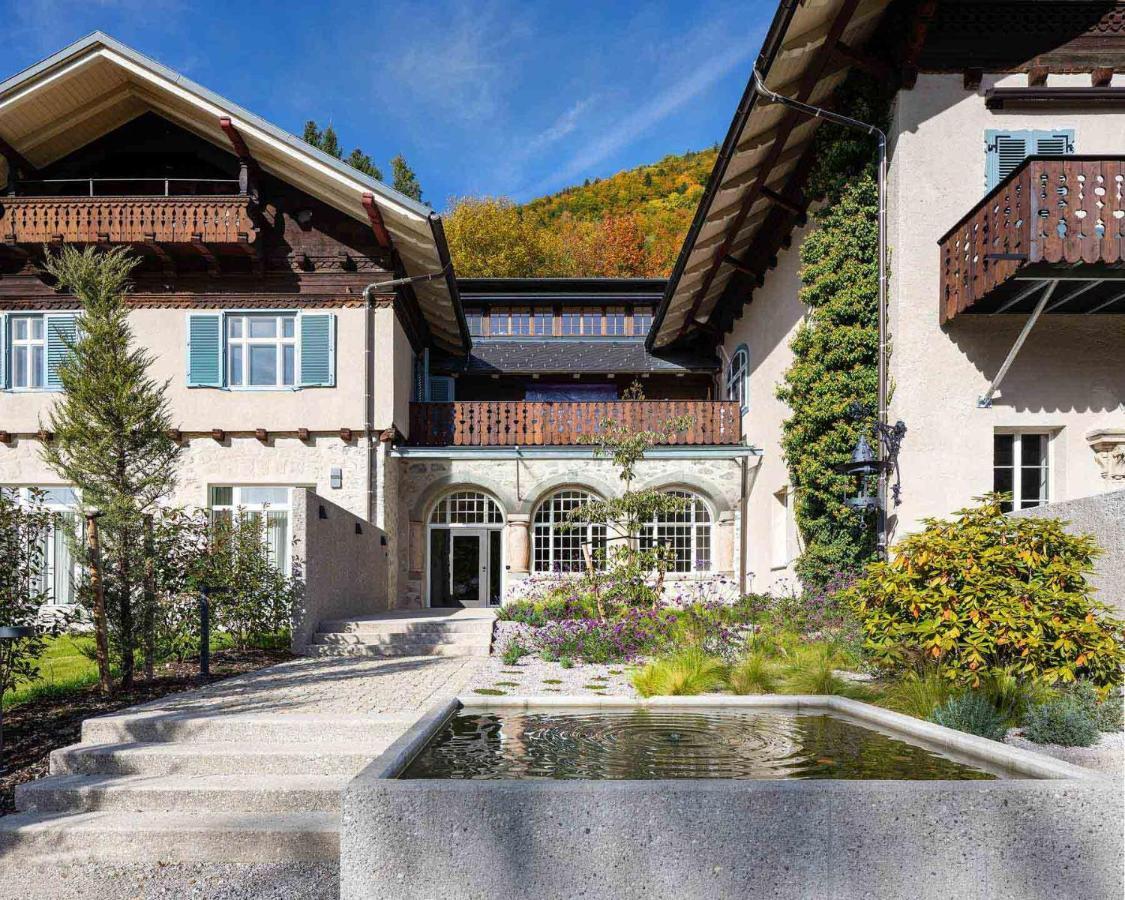 Design&Natur - Hochwertige Ferienwohnung "Sundowner" In Alter Villa Grünau im Almtal Buitenkant foto